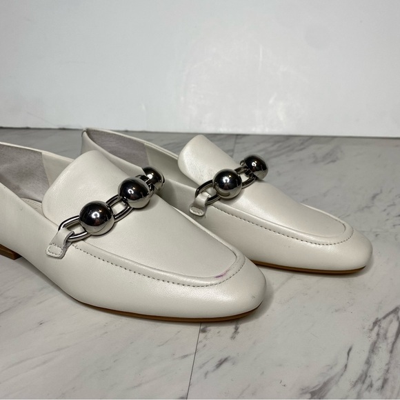 Marc Fisher Elenda White Leather Loafer 6 1/2 M - Picture 9 of 14